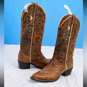 Brown Western Cowboy Boots